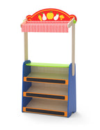 Viga Deluxe 2-in-1 Reversible Puppet Theater & Grocery Store - Large Montessori Role Play Center