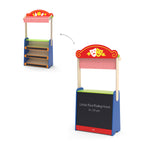 Viga Deluxe 2-in-1 Reversible Puppet Theater & Grocery Store - Large Montessori Role Play Center