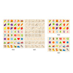 Viga Montessori Wooden Classification & Sorting Box - 52pc Multi-Theme Learning Set