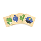 Viga Wooden Color Recognition Puzzle - 37pc Dice-Driven Sorting Game