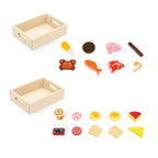 Viga Wooden Chilled Food Grocery Set - 2-Box Bundle (Yogurt, Fish, Meat & More)
