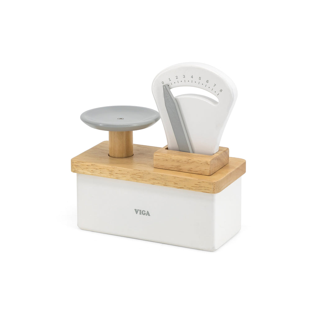 Viga Functional Wooden Spring Scale - Montessori STEM Weight & Gravity Toy