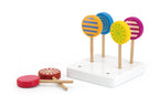 Viga Wooden Lollipop Set - Realistic 1:1 Scale Colorful Candy Play Food