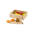 Viga Wooden Fruit Cutting Set - 11-Piece Montessori Early Learning Food Toy