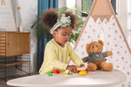 Viga Wooden Breakfast Cutting Set - 11-Piece Montessori Early Learning Food Toy