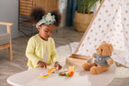 Viga Wooden Lunch Cutting Set - Montessori Early Learning Slicing Toy with Storage Box