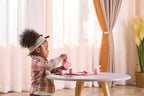 Viga 12-Piece Elegant Wooden Afternoon Tea Set - Montessori Social Role Play Toy