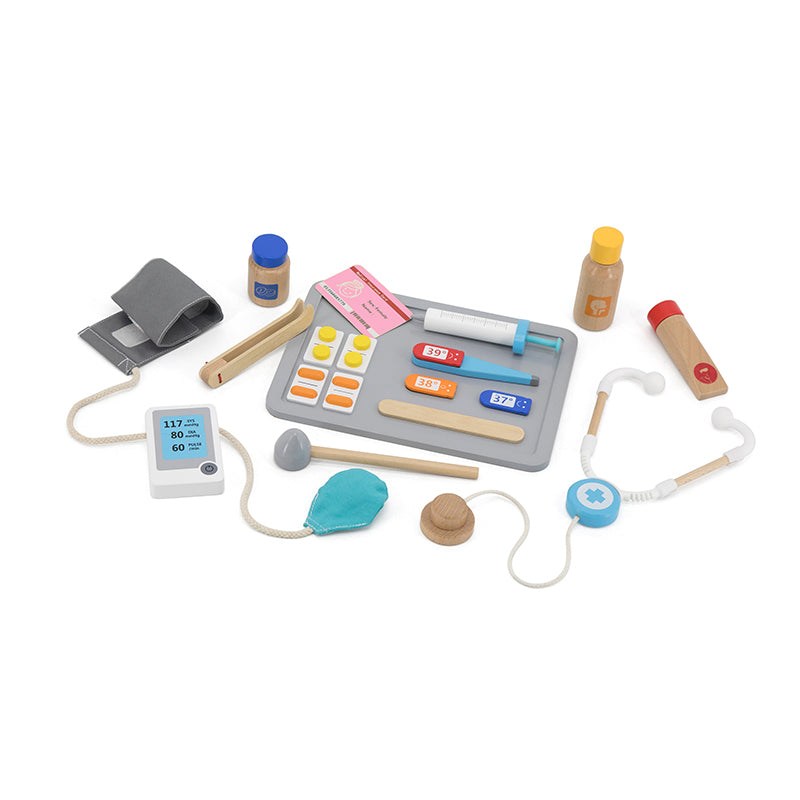 Viga Deluxe 360¡ã Wooden Medical Center - All-in-One Kids' Hospital Play Station