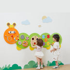 Viga Multi-Functional Caterpillar Wall Toy - 5-Piece Interactive Sensory Activity Center for Schools & Nurseries
