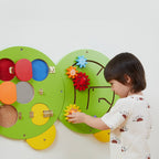 Viga Multi-Functional Caterpillar Wall Toy - 5-Piece Interactive Sensory Activity Center for Schools & Nurseries