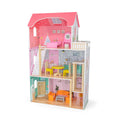 Viga Giant 3-Story Luxury Wooden Dollhouse - 1.1m Tall Playhouse with Elevator & Terrace
