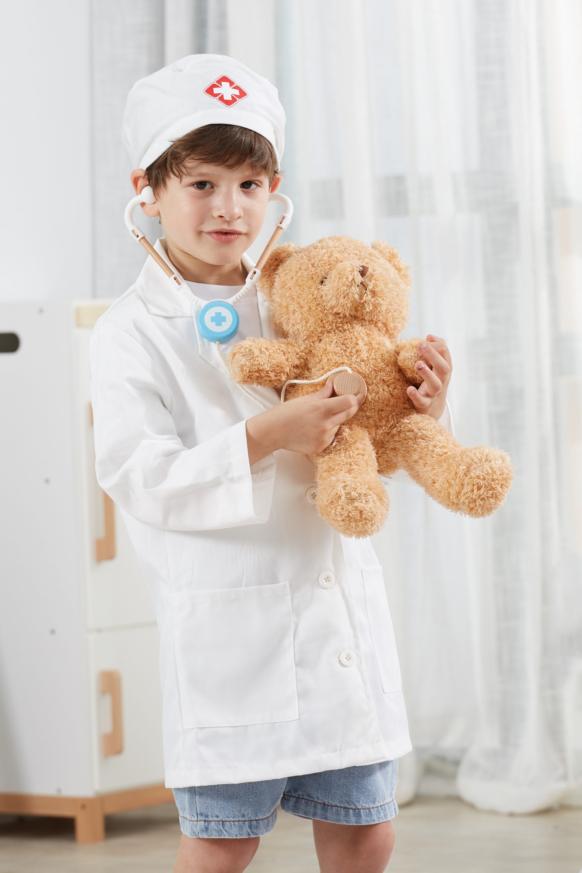 Viga Professional Doctor Role Play Costume Set - Kids' Medical Career Outfit