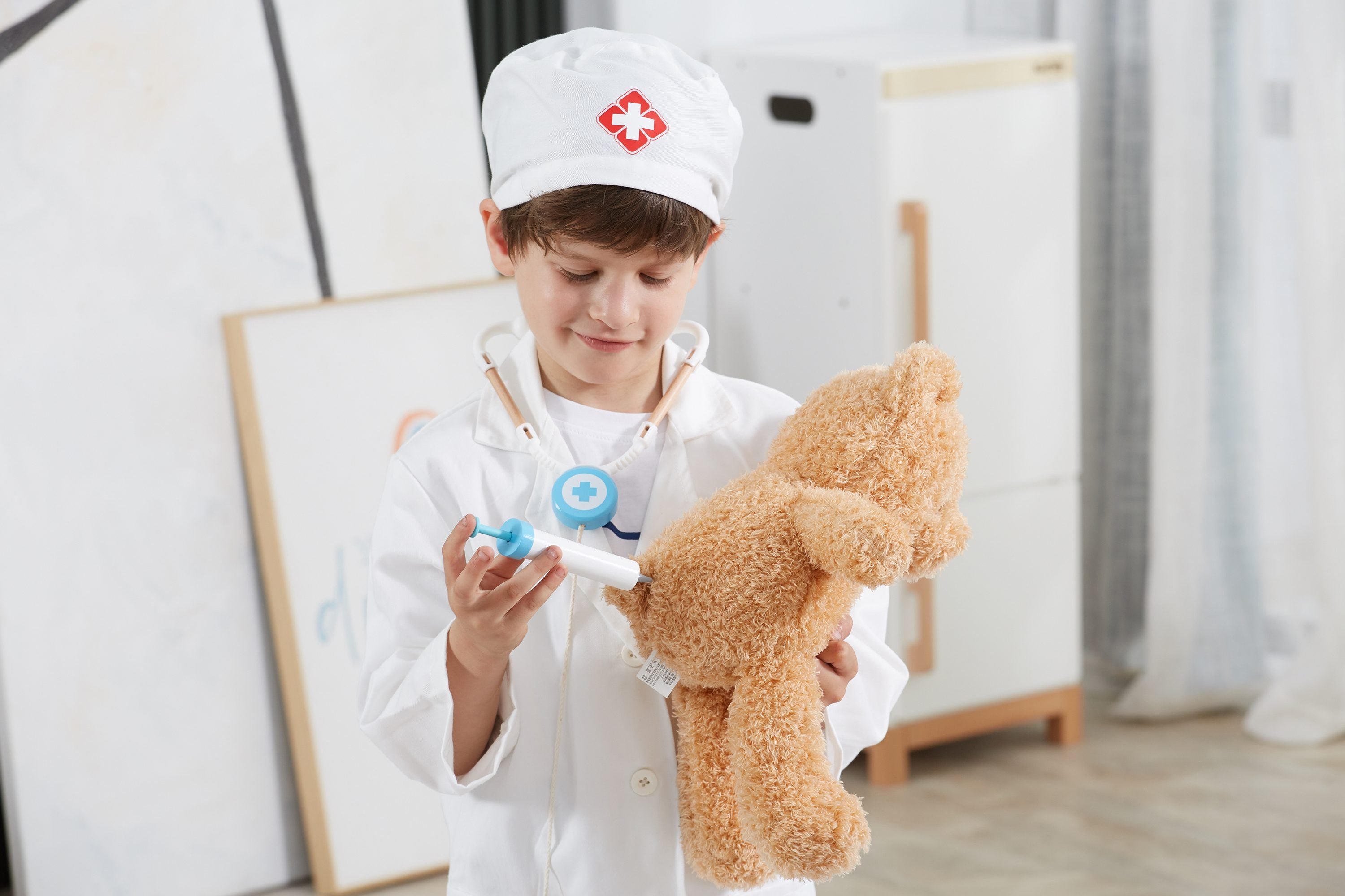 Viga Professional Doctor Role Play Costume Set - Kids' Medical Career Outfit