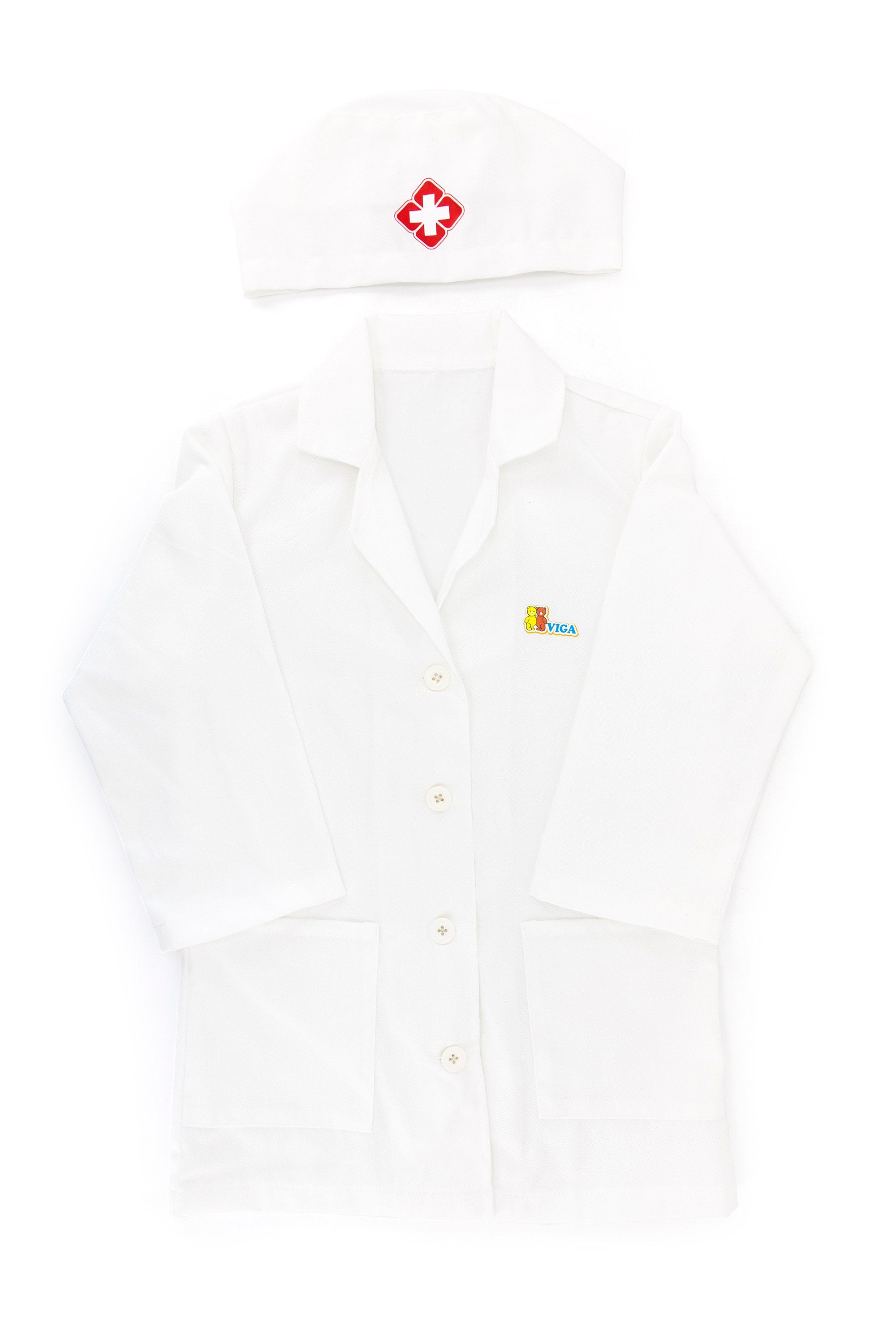 Viga Professional Doctor Role Play Costume Set - Kids' Medical Career Outfit