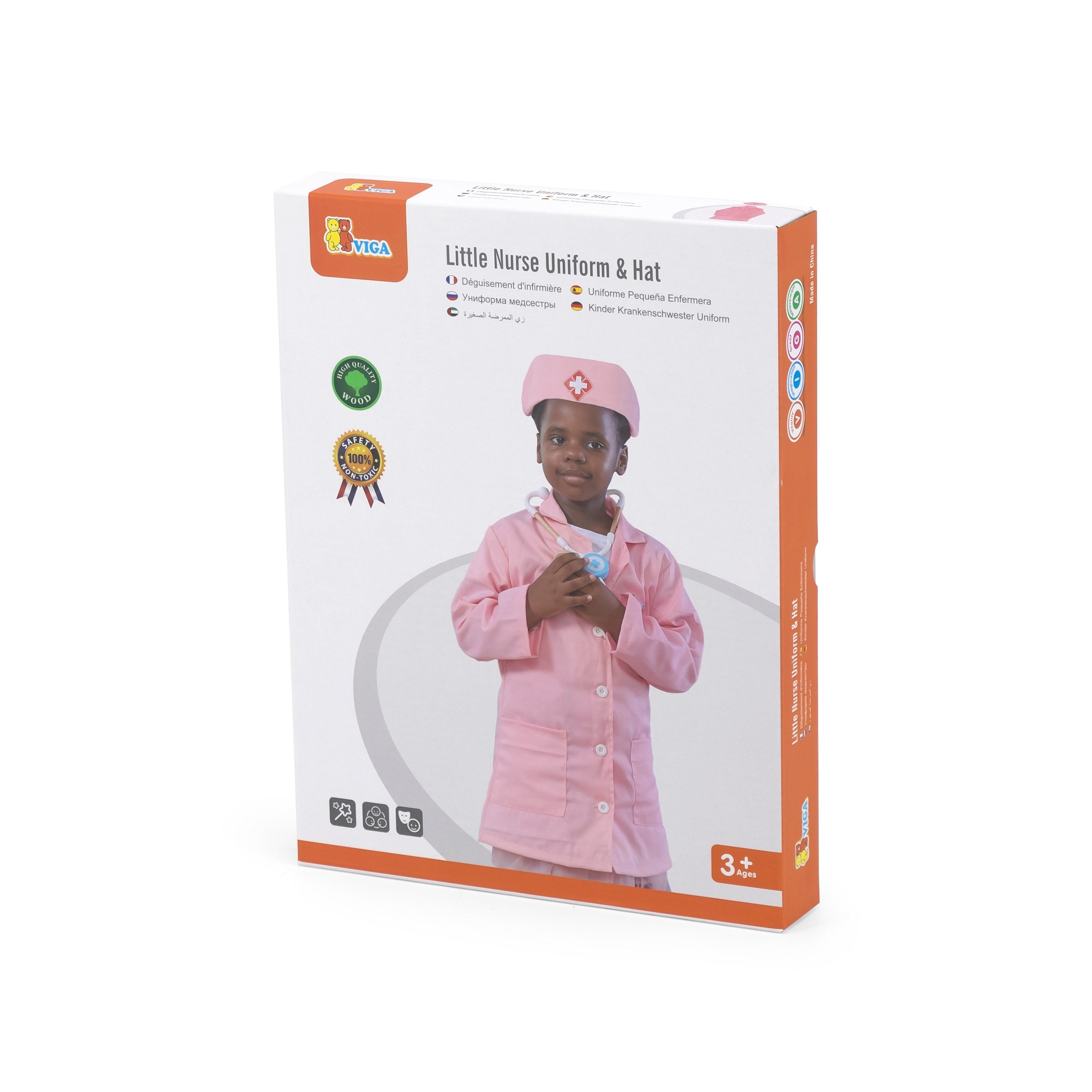 Viga Professional Nurse Role Play Costume Set - Kids' Medical Career Outfit