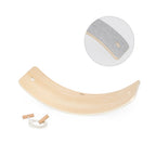 Viga Multipurpose Wooden Waldorf Balance Board - 80kg Capacity with Pull Rope & Track Stickers