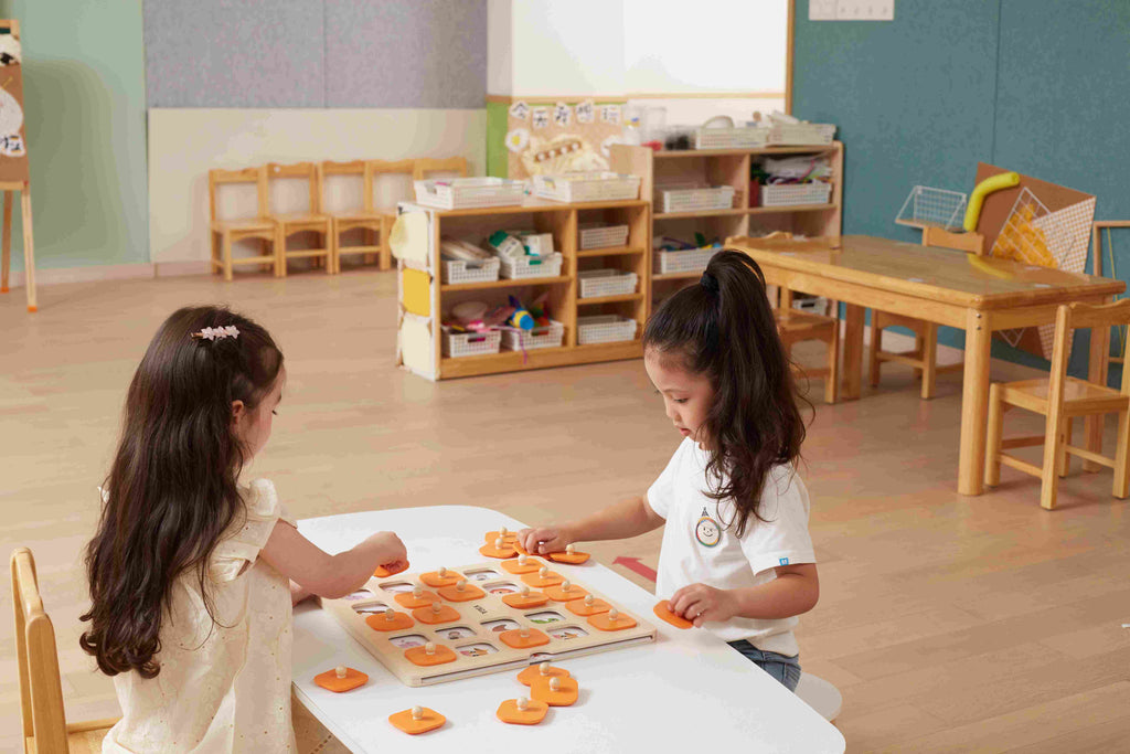 Viga Jumbo Wooden Memory Game - 24-Grid Professional Matching Set with 5 Double-Sided Cards