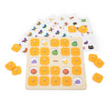 Viga Jumbo Wooden Memory Game - 24-Grid Professional Matching Set with 5 Double-Sided Cards