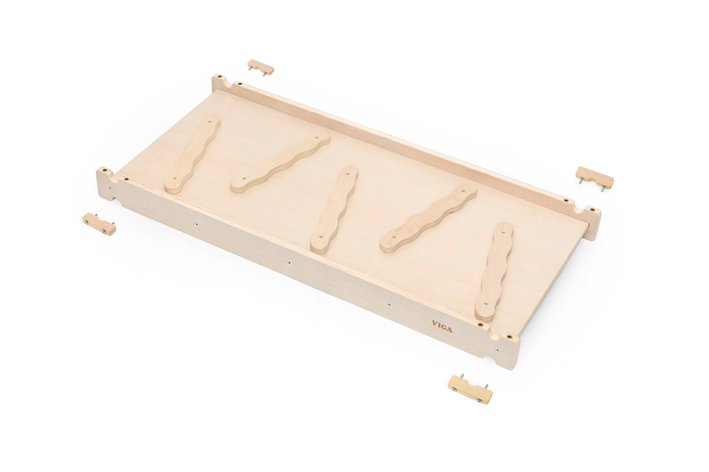 Viga 2-in-1 Reversible Wooden Climbing Ramp & Slide - 101cm Beechwood Extension