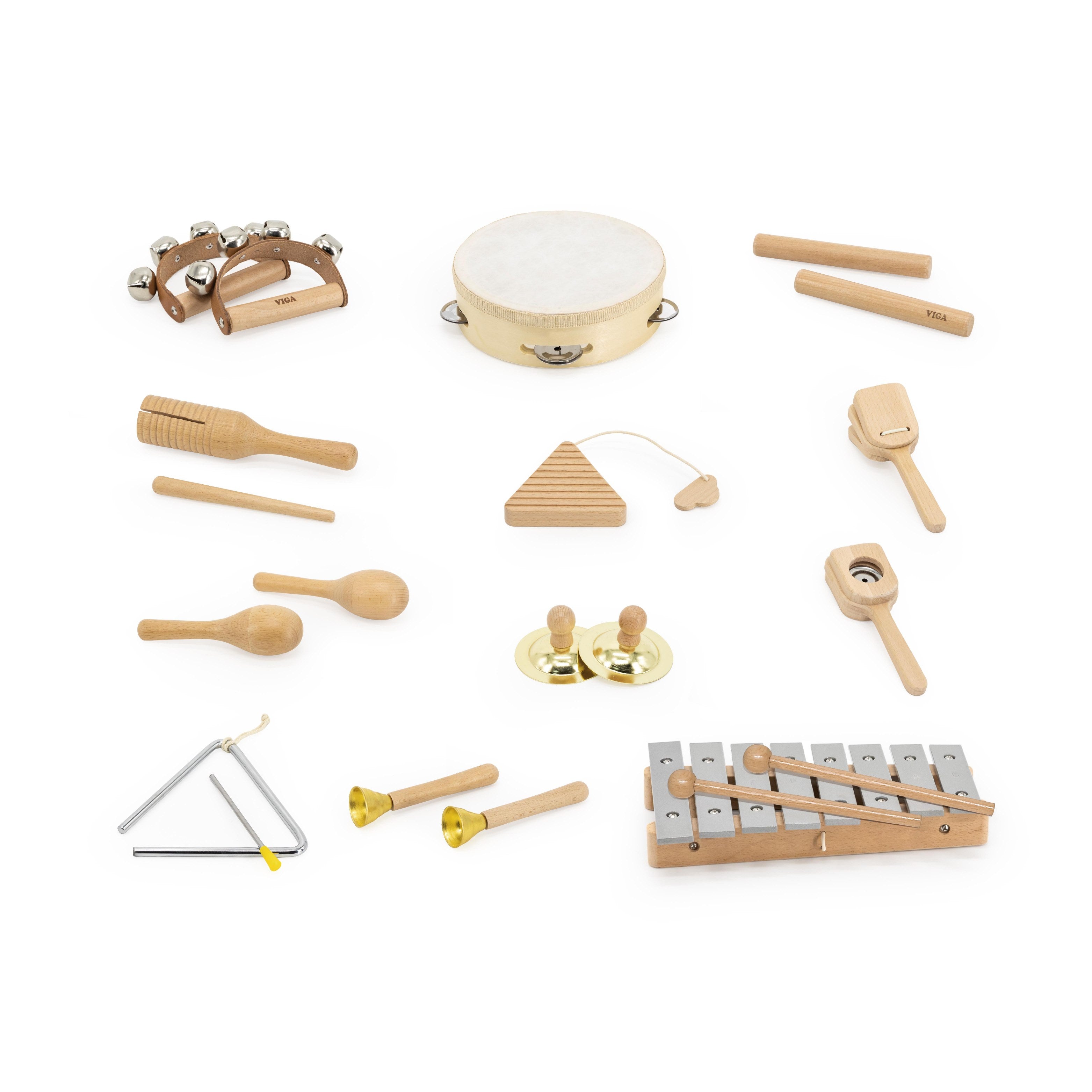 Viga Orff Music Wall Toy - 12-Piece Percussion Sensory Activity Board for Kids