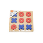 Viga Classic Wooden Tic-Tac-Toe - 10pc Strategy Board Game