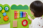 Viga Crocodile Wall Toy - 5-Piece All-in-One Sensory Activity Center for Schools