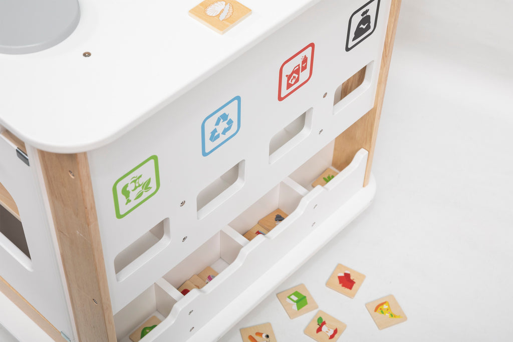Viga All-in-One Household & Cleaning Activity Center - 31-Piece Montessori Life Skills Station