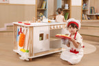Viga All-in-One Household & Cleaning Activity Center - 31-Piece Montessori Life Skills Station