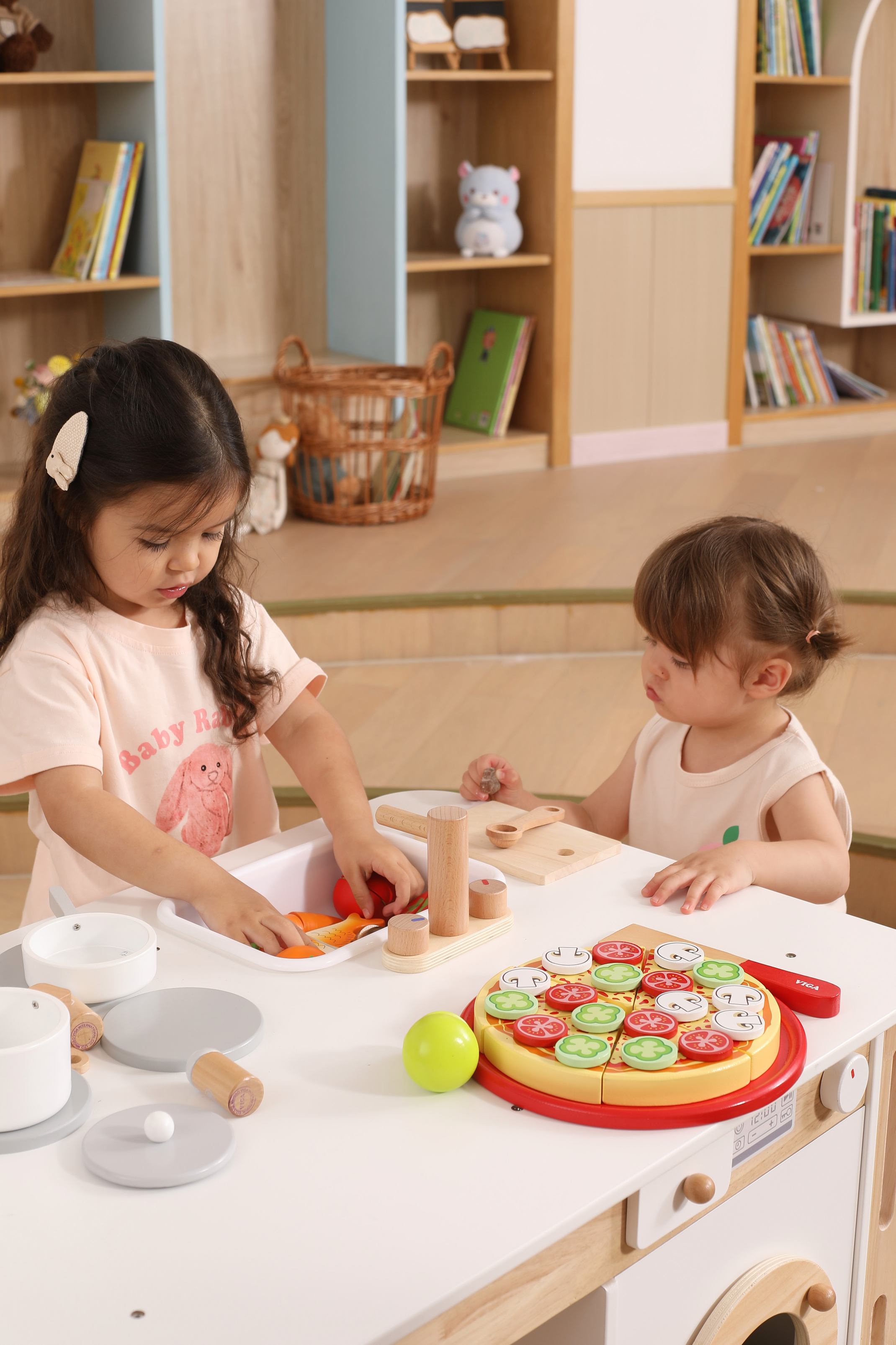 Viga All-in-One Household & Cleaning Activity Center - 31-Piece Montessori Life Skills Station