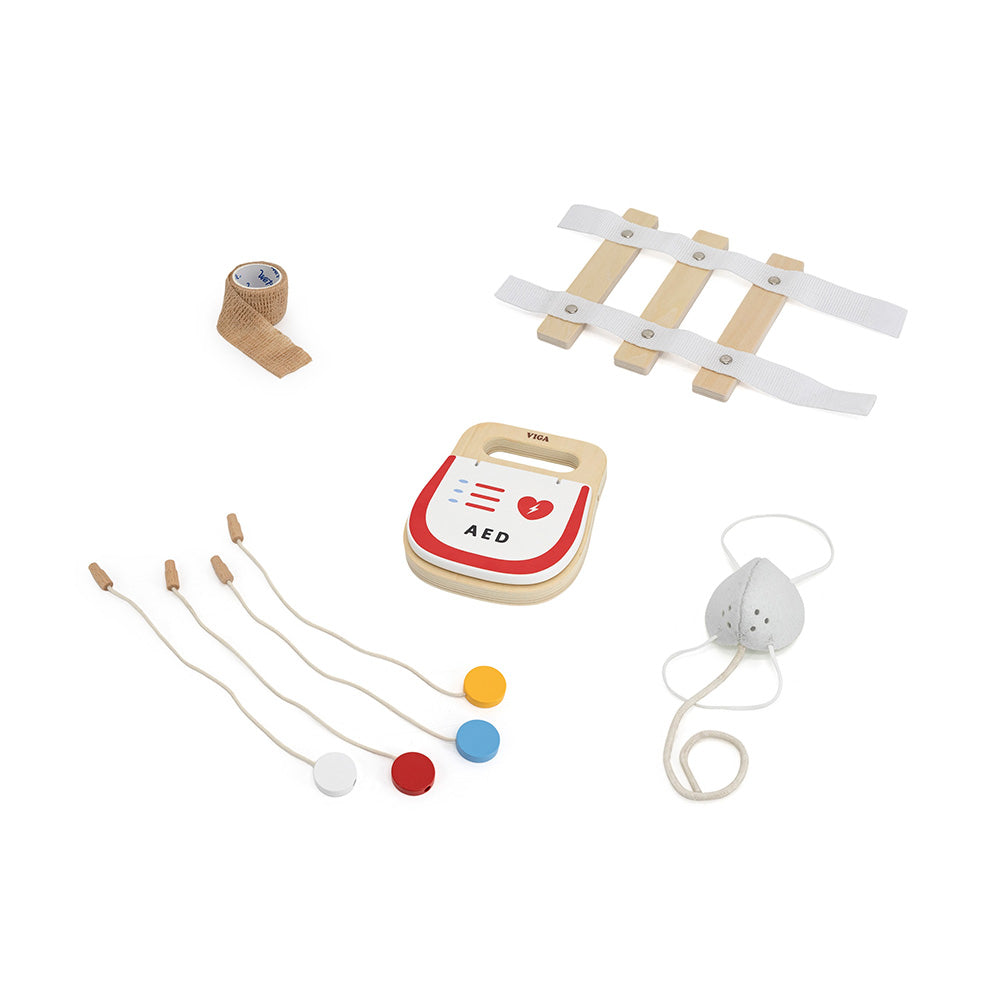 Viga Super Ambulance Medical Role-Play Center - Large-Scale 20+ Piece First Aid Education Station