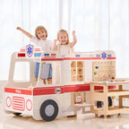 Viga Super Ambulance Medical Role-Play Center - Large-Scale 20+ Piece First Aid Education Station