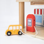 Viga Grand 4-Level Wooden Parking Garage - Deluxe City Service Center with Elevator