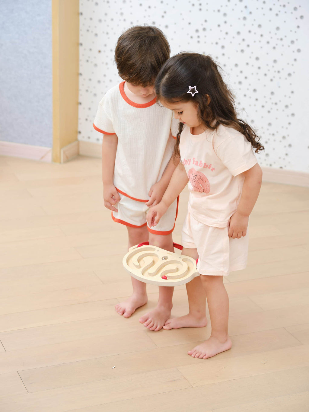 Viga 2-Pack Wearable Wooden Balance Maze Belts - Core Strength & Body Awareness Set