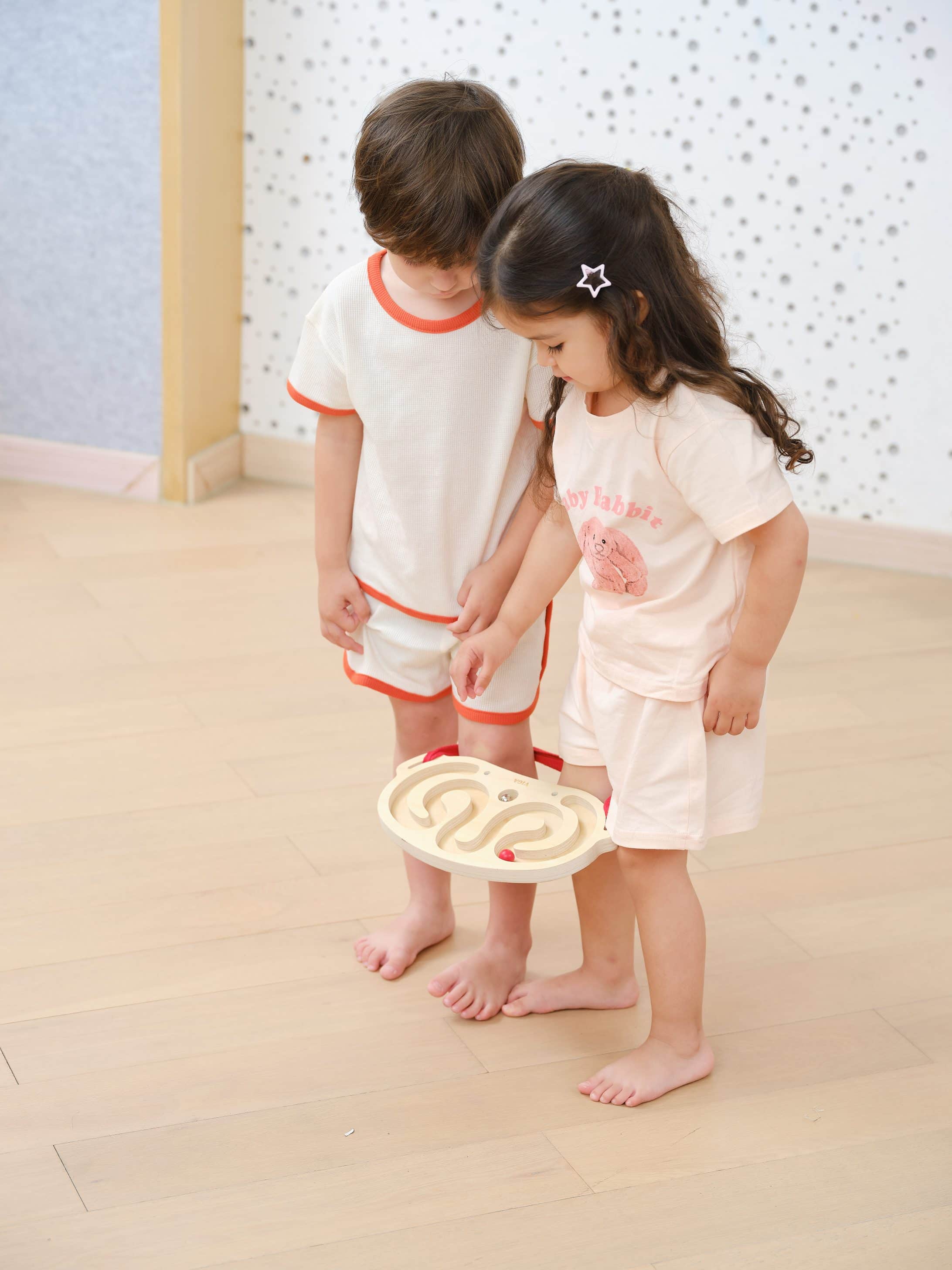 Viga 2-Pack Wearable Wooden Balance Maze Belts - Core Strength & Body Awareness Set