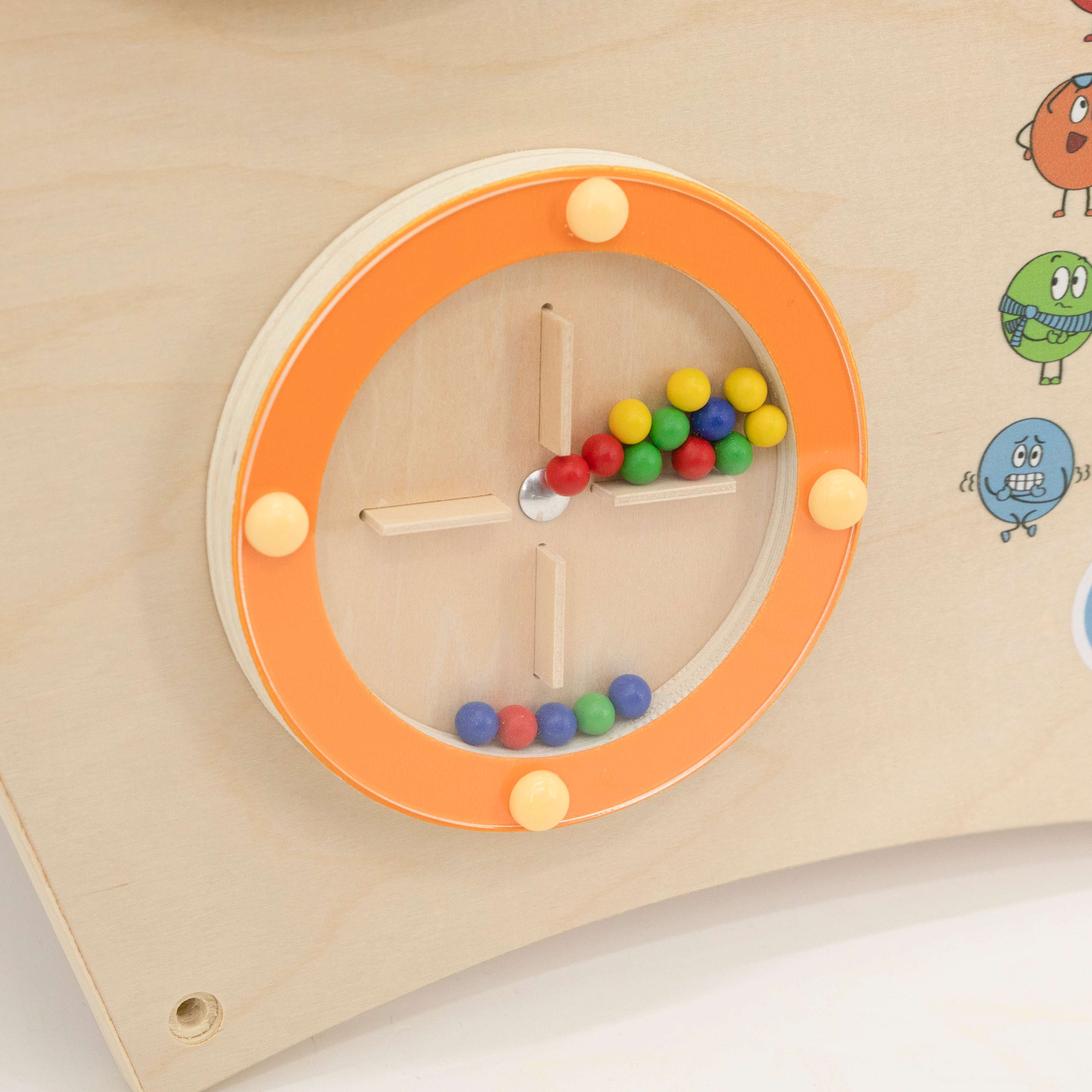 Viga Rainbow Sensory Arch Wall Toy - 12-in-1 Montessori Activity Center for Kids