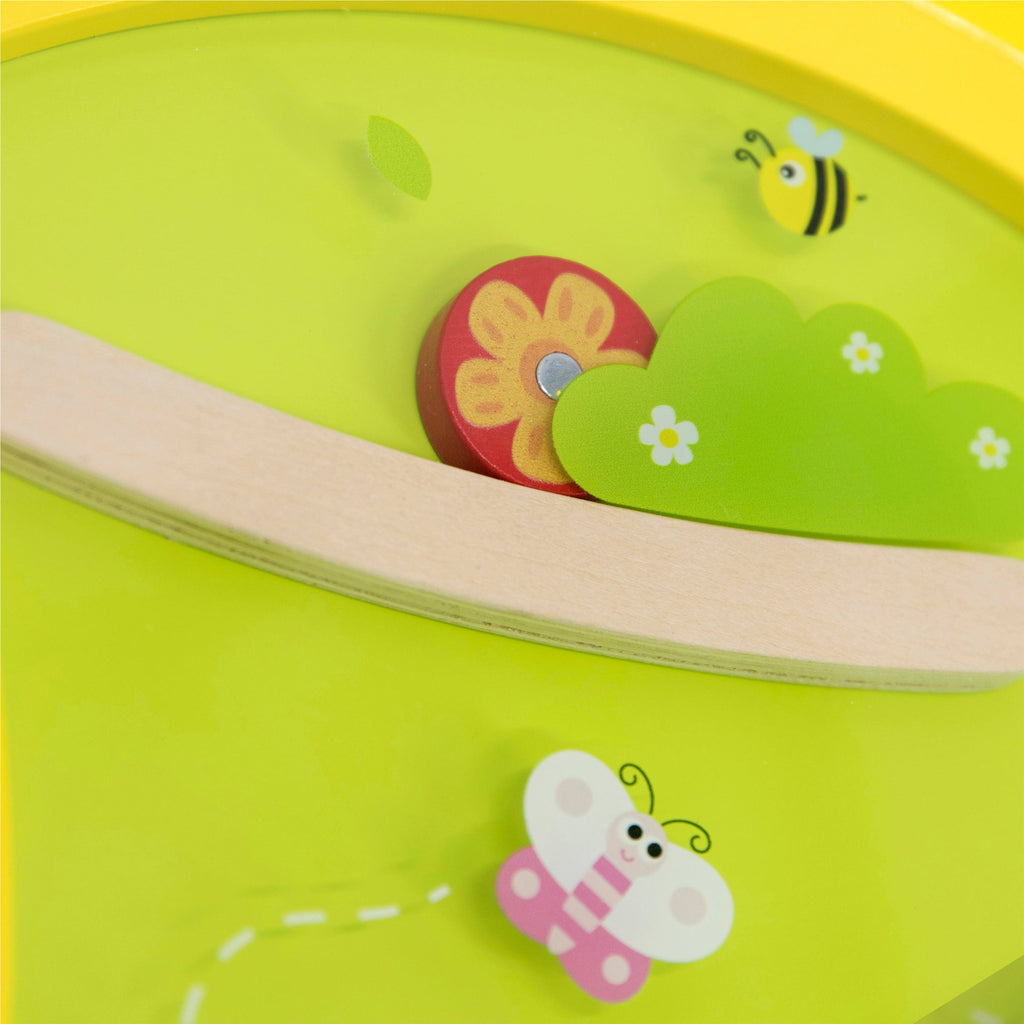 Viga 1.5m Caterpillar Sensory Wall Activity Center - 10-in-1 Wooden Wall Toy