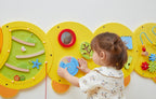 Viga 1.5m Caterpillar Sensory Wall Activity Center - 10-in-1 Wooden Wall Toy
