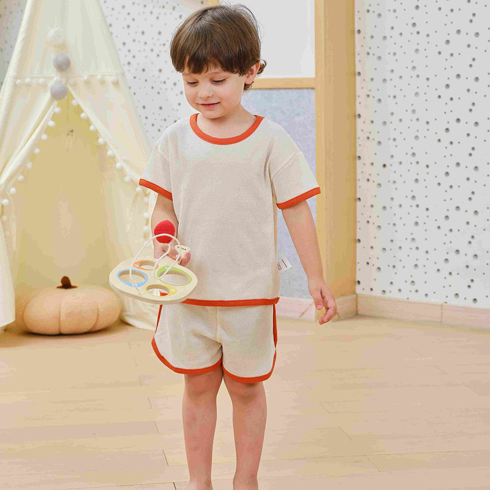 Viga Handheld Wooden Catch-and-Toss Skill Game - 2-Pack Precision Scoring Set