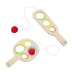 Viga Handheld Wooden Catch-and-Toss Skill Game - 2-Pack Precision Scoring Set