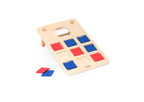 Viga 2-in-1 Wooden Bean Bag Toss & Tic-Tac-Toe Game - 10-Piece Double-Sided Set