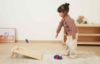 Viga 2-in-1 Wooden Bean Bag Toss & Tic-Tac-Toe Game - 10-Piece Double-Sided Set