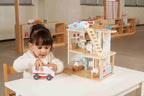 Viga 3-Story Wooden Hospital Playset - 11-Piece Emergency Rescue Center with Ambulance & Helicopter