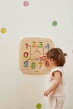 Viga Wooden Counting & Colors Wall Toy - Magnetic Sorting Sensory Activity Board