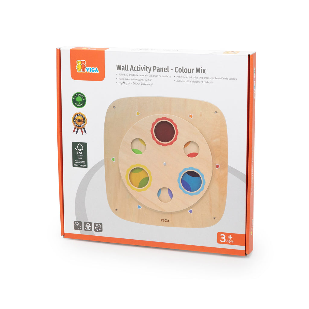 Viga Wooden Color Mixing Wall Toy - Interactive Optical Science Activity Board