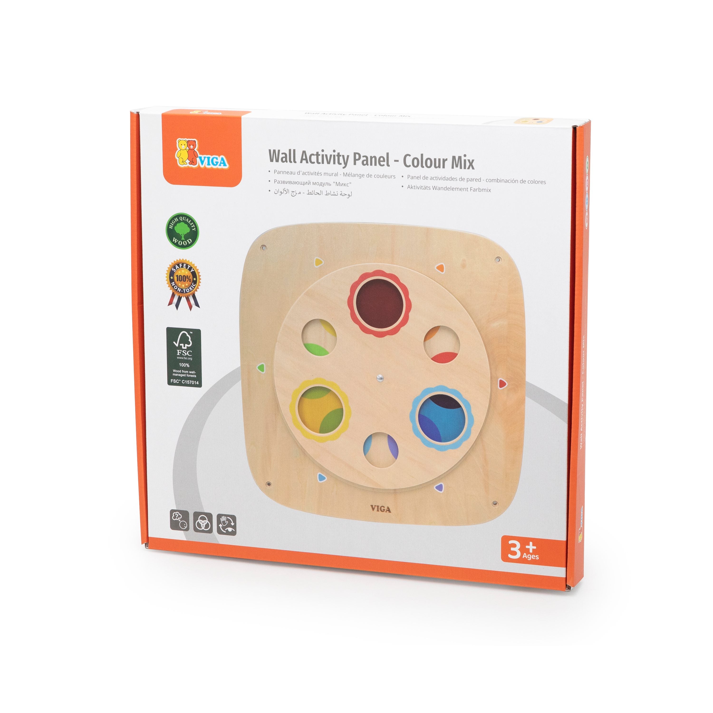 Viga Wooden Color Mixing Wall Toy - Interactive Optical Science Activity Board