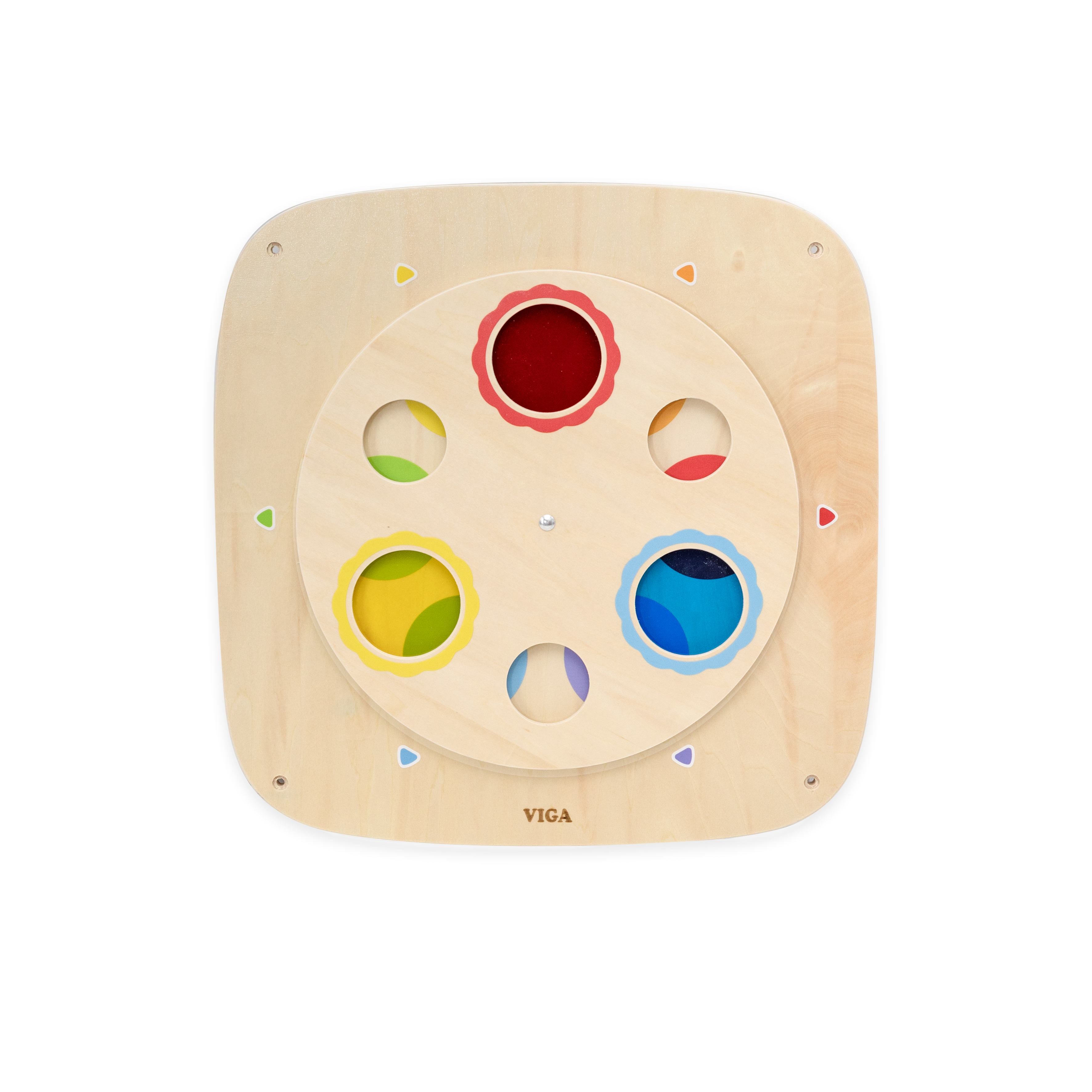 Viga Wooden Color Mixing Wall Toy - Interactive Optical Science Activity Board