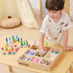 Viga 141-Piece Natural Treasures Loose Parts Set - Montessori Open-Ended Sensory Blocks