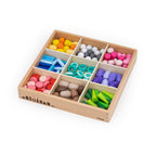 Viga 141-Piece Natural Treasures Loose Parts Set - Montessori Open-Ended Sensory Blocks
