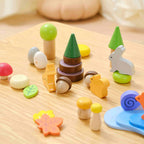 Viga 58-Piece Forest Stories Loose Parts Set - Montessori Sensory Discovery Box