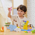 Viga 55-Piece Tropical Adventure Loose Parts Set - Montessori Safari Sensory Box